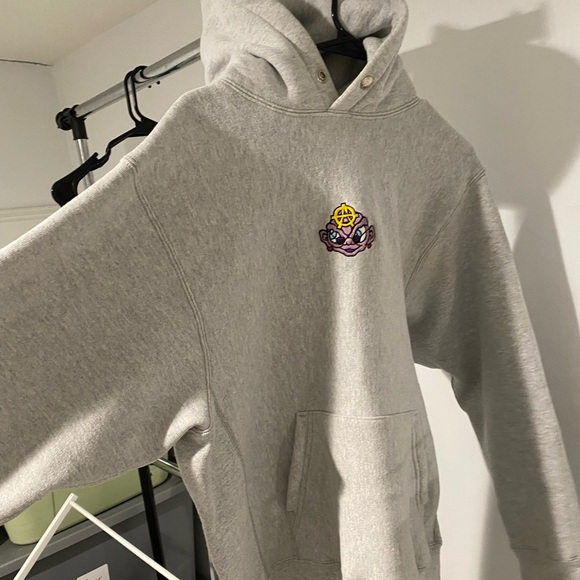 LQQK STUDIO Hoodie with Embroidered Logo